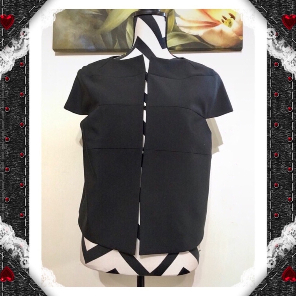 The Limited Cap Sleeve Black Suit Blazer